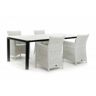 Gartentisch aus Stahl mit Tischplatte Dekton Entzo