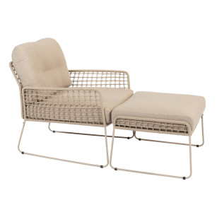 Albano Stuhl-Hocker Loungeset