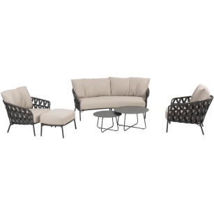 Albareto Loungeset mit 2 Dali Couchtischen