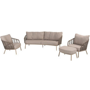 Puglia Loungeset mit Hocker