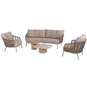 Puglia Loungeset mit Demi Coffeetables