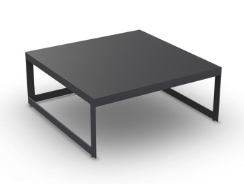 Burford Coffee Table Alu Charcoal Mat 90X90