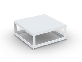 Burford Coffee Table Alu White Mat 70X70