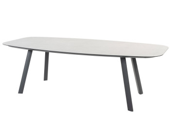 Manolo dining table printed ceramic Anthracite 240 x 103 cm