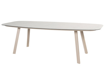 Manolo dining table printed ceramic Latte 240 x 103 cm