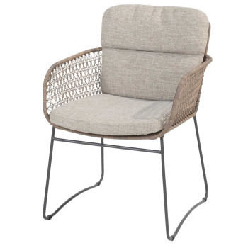 Aprilla dining chair Pure with 2 cushions