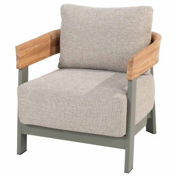 Varenna living chair Olive with 2 cushions