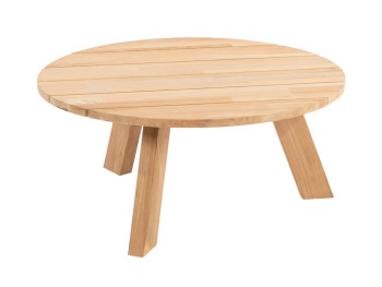 Cosmic coffee table round 78 x 35 cm complete teak