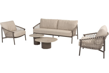 Allora Loungeset mit Sofie Couchtischen