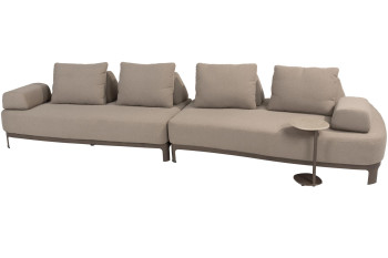 Santorini modulare Loungebank mit Sofie Support Table