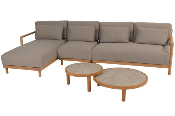 Marie Chaise-Loungeset mit Finn Coffeetables