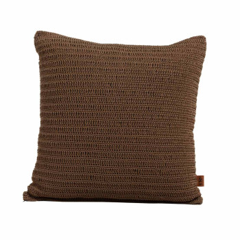 Knitted pillow coffee 50 X 50 cm