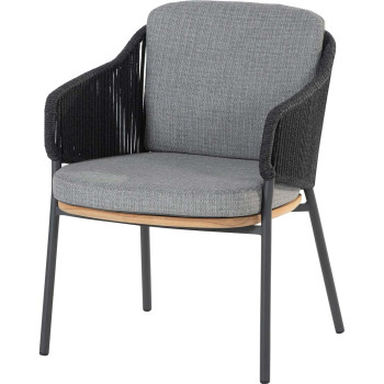 Ravello dining chair Anthracite with 2 cushions