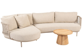 Sardinia Chaise-Loungeset mit Pablo Couchtisch