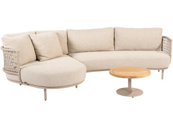 Sardinia Chaise-Loungeset mit Volta Couchtisch