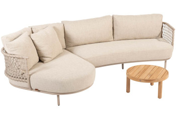 Sardinia Chaise-Loungeset mit Finn Couchtisch