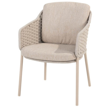 Eros dining chair Latte with 2 cushions