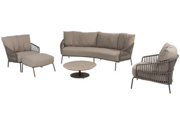 Capalbio Loungeset mit Boaz Couchtisch