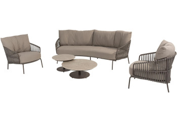 Capalbio Loungeset mit Boaz Couchtischen