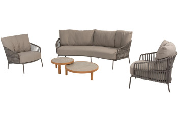 Capalbio Loungeset mit Finn Coffeetables