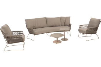 Botanic Loungeset mit Boaz Beistelltischen