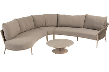 Comino Eck-Loungeset mit Boaz Coffeetable