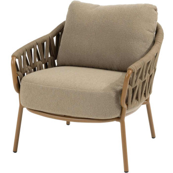 Biarritz low dining chair amber with 2 cushions