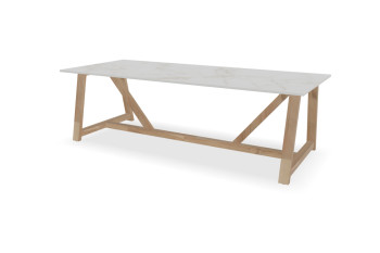 Dekton Rechteckiger Entzo Tisch Noah teak