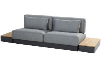 Ibiza modular 2-seater with 2 side tables
