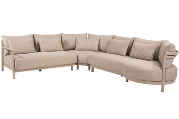 Mykonos modular corner-loungeset Latte