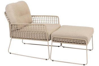 Albano Stuhl-Hocker Loungeset
