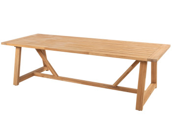 Noah dining table natural teak 260 x 100 x 75 cm