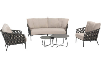 Albareto Loungeset mit Dali Couchtischen