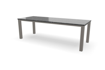Granit Rechteckiger Steel Grey Tisch Standard Edelstahl