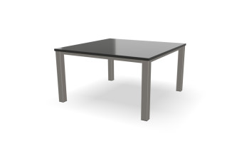 Granit Quadratischer Absolute Black Tisch Standard Edelstahl