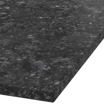 Platte 30mm stark Silver Black Granit (leathered)