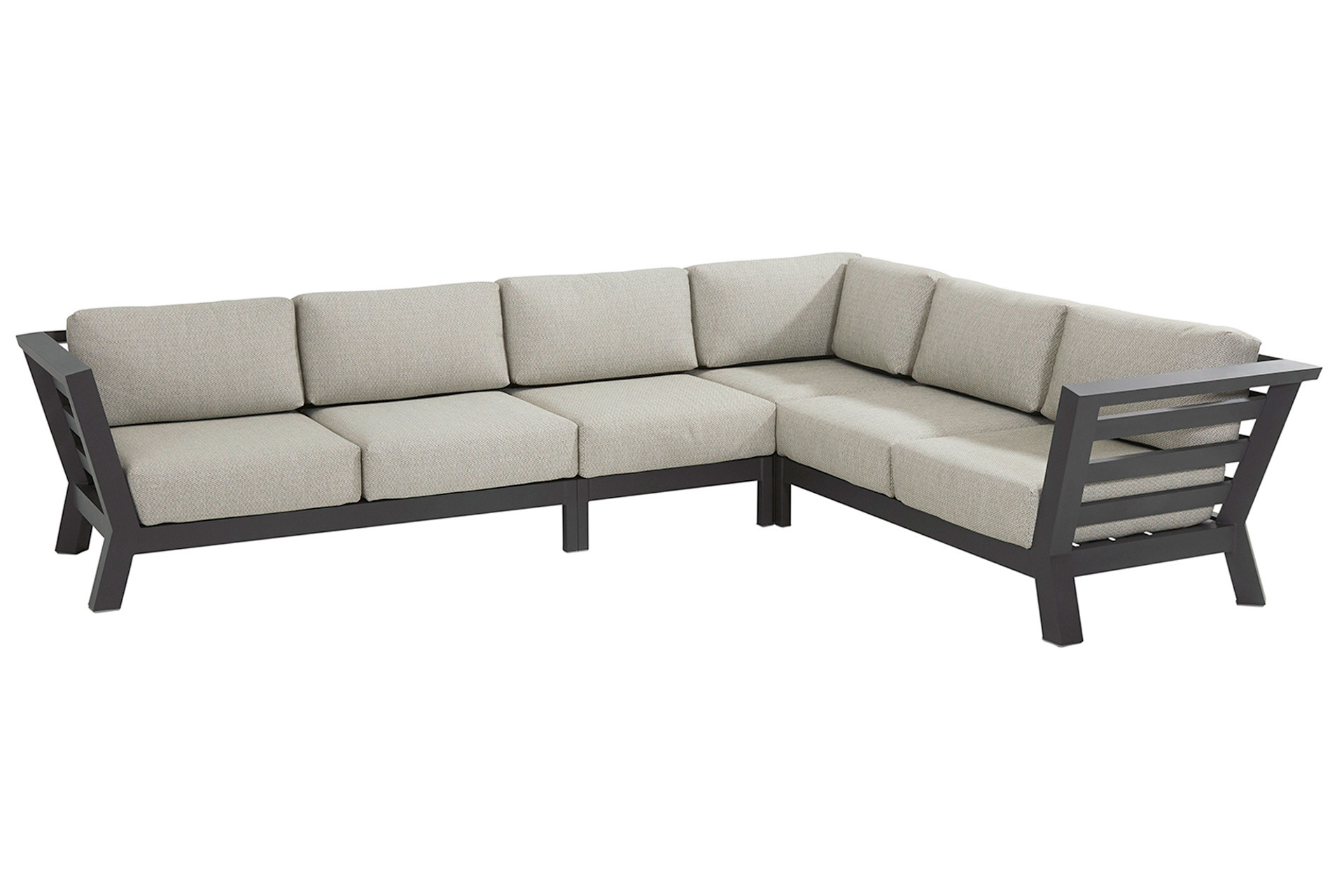 Meteoro modular corner with 3 cushions Anthracite