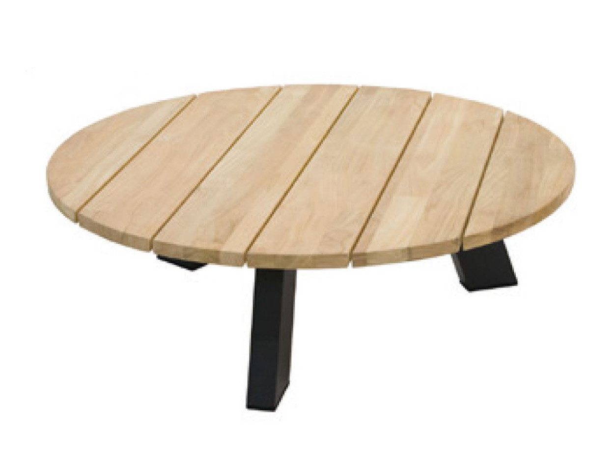 Cosmic coffee table round teak 78 X 25 cm