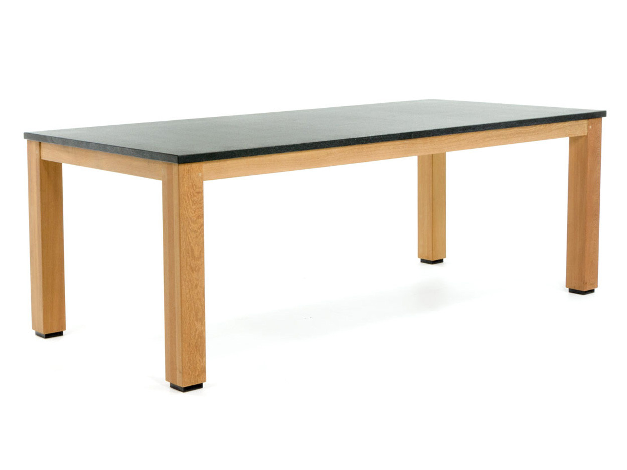 Holztischgestell mit Granitplatte