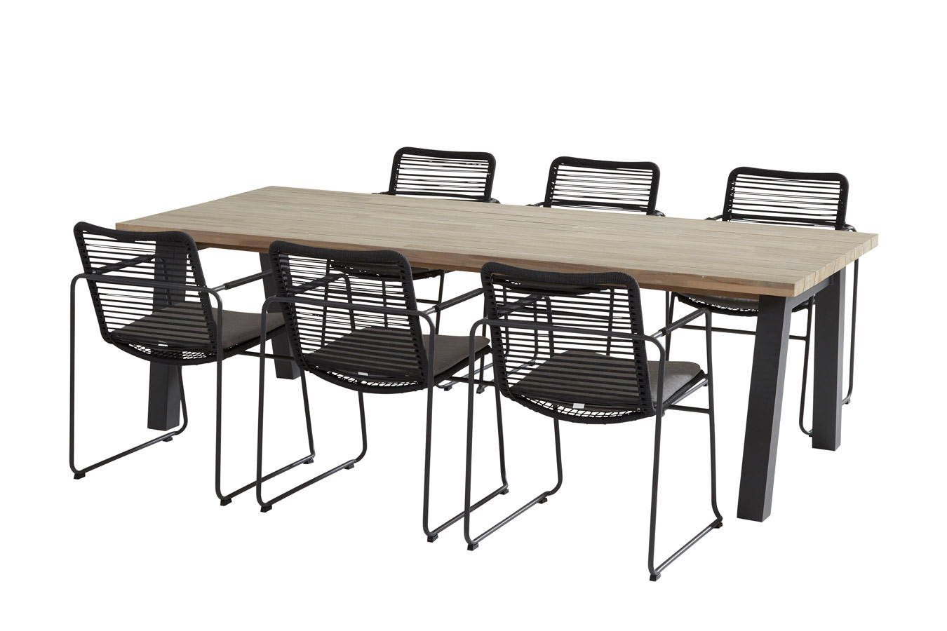 Elba dining set with Derby table 240x95cm