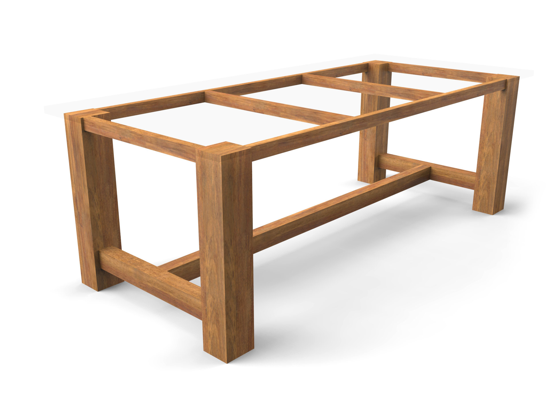 Tischgestell Serra Guariuba Holz