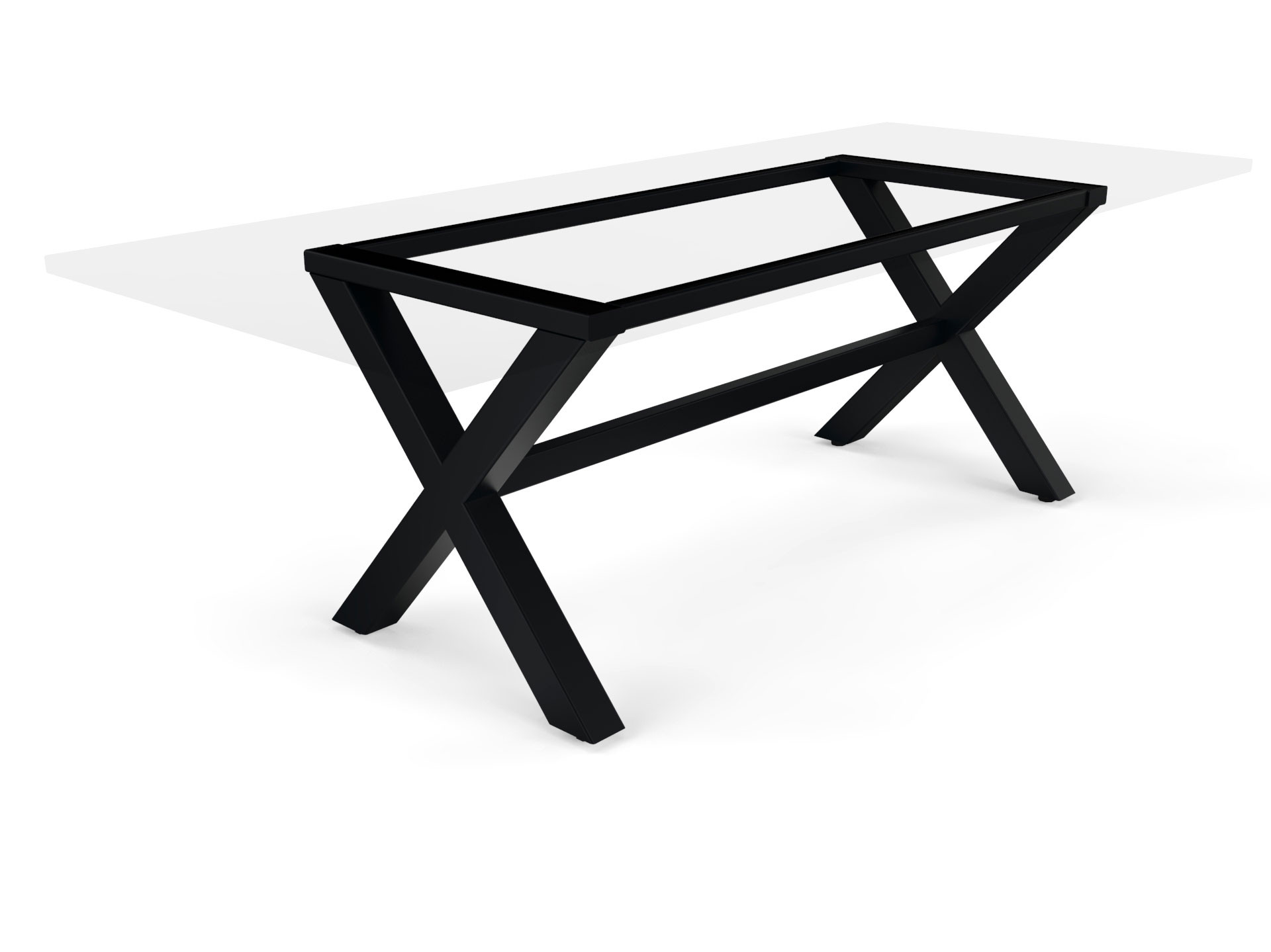 Tischgestell Kreuzfuß Stahl