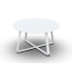 Elko Side Table Alu White Mat D90