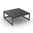 Burford Coffee Table Alu Charcoal Mat 90X90