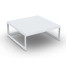 Burford Coffee Table Alu White Mat 90X90