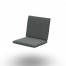 Ritz Alu Seat + Back Cushion in 1 Piece Sunbrella Sooty