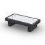 Fano Side Table U-Leg Alu Charcoal Mat Ceramic Graduario 90X45