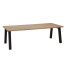 Derby teak aluminium anthracite Gartentisch 240 x 100 cm