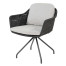 Focus dining chair anthracite with 2 cushions