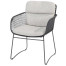 Aprilla dining chair Anthracite with 2 cushions